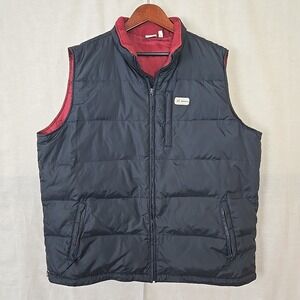 Sideout Men's XL Navy Puffer‎ Vest Down Insulated Vintage